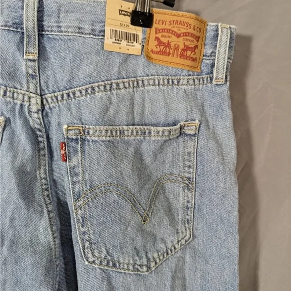 Levis Jeans Women High Waisted Straight Blue 32x29 Ladies Levi Strauss Hemp - Picture 10 of 15